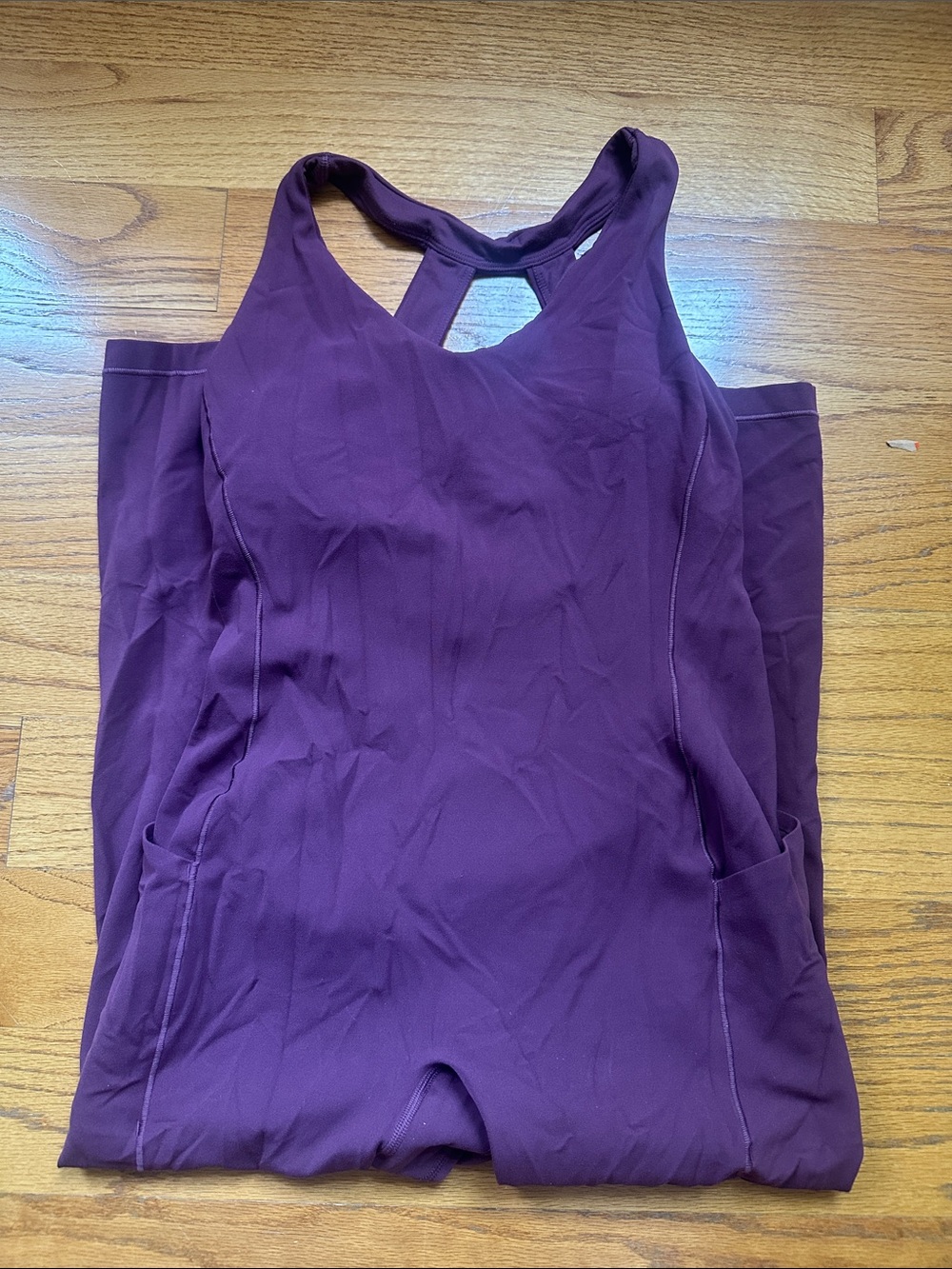 Athleta transcend jumpsuit/bodysuit with pockets